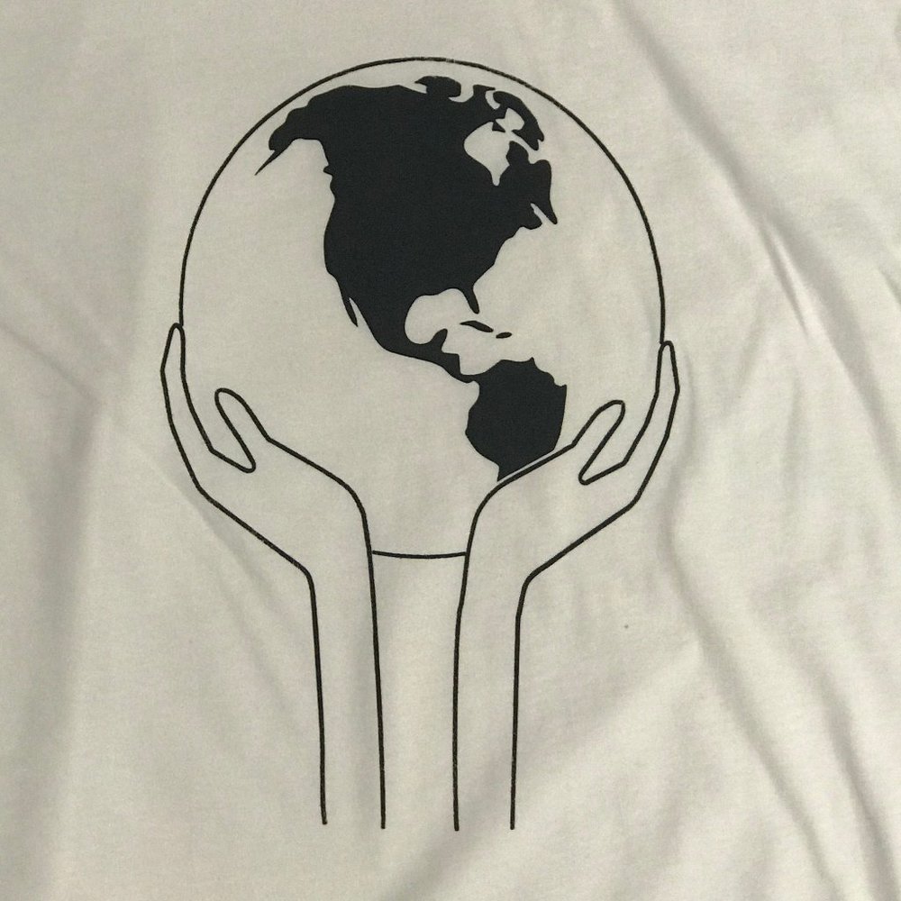 Helping Hands  - Unisex Jersey White T-Shirt NWT - Picture 2 of 6